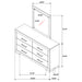 Jessica Dresser With Mirror - Tony’s Furniture Store & Linen (GA) - Multi Location