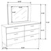 Felicity Dresser With Mirror - Tony’s Furniture Store & Linen (GA) - Multi Location