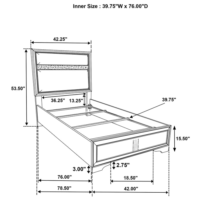 Miranda Twin Bed - Tony’s Furniture Store & Linen (GA) - Multi Location