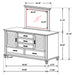Franco Dresser With Mirror - Tony’s Furniture Store & Linen (GA) - Multi Location