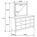 Watson Dresser With Mirror - Tony’s Furniture Store & Linen (GA) - Multi Location