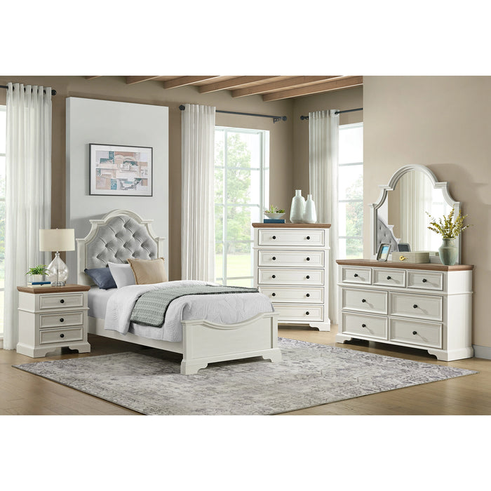 Eastwood Youth UPH Bedroom Set in Off-White - Tony’s Furniture Store & Linen (GA) - Multi Location