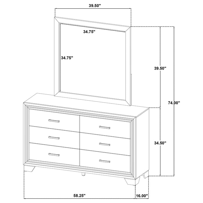 Wright Dresser With Mirror - Tony’s Furniture Store & Linen (GA) - Multi Location