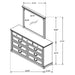 Hillcrest Dresser With Mirror - Tony’s Furniture Store & Linen (GA) - Multi Location