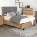 Taylor Upholstered Panel Bed Light Honey Brown and Grey - Tony’s Furniture Store & Linen (GA) - Multi Location