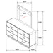 Amsbury Dresser With Mirror - Tony’s Furniture Store & Linen (GA) - Multi Location