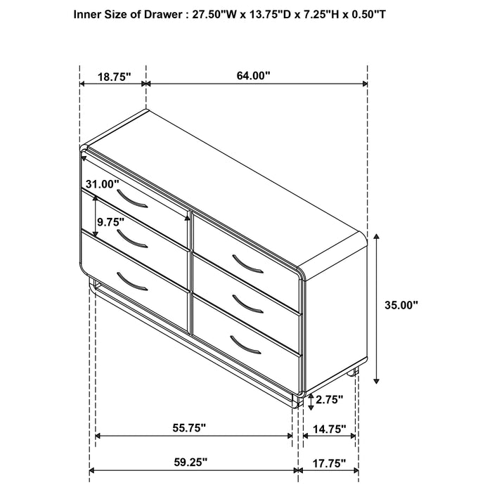Amsbury Dresser - Tony’s Furniture Store & Linen (GA) - Multi Location