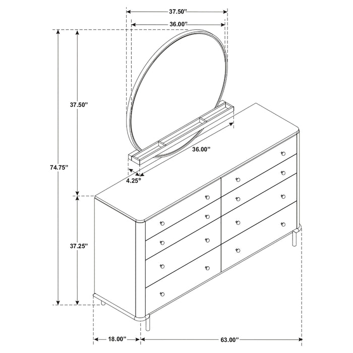 Arini Dresser With Mirror - Tony’s Furniture Store & Linen (GA) - Multi Location