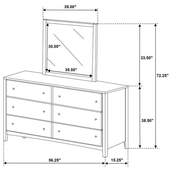 Wilkes Dresser With Mirror - Tony’s Furniture Store & Linen (GA) - Multi Location