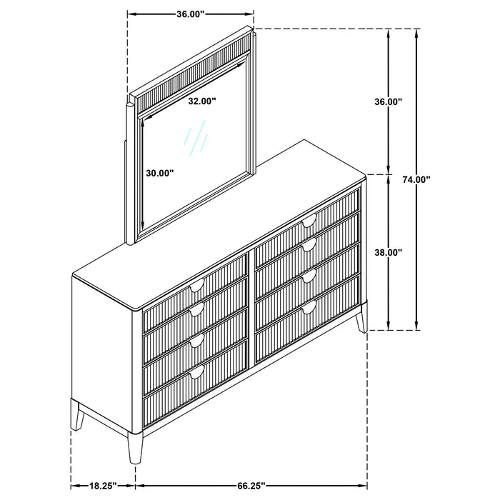 Brookmead Dresser With Mirror - Tony’s Furniture Store & Linen (GA) - Multi Location