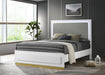 Caraway California King, E.King, & Queen Bed Black & White - Tony’s Furniture Store & Linen (GA) - Multi Location