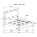 Caraway California King, E.King, & Queen Bed Black & White - Tony’s Furniture Store & Linen (GA) - Multi Location
