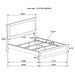 Caraway California King, E.King, & Queen Bed Black & White - Tony’s Furniture Store & Linen (GA) - Multi Location