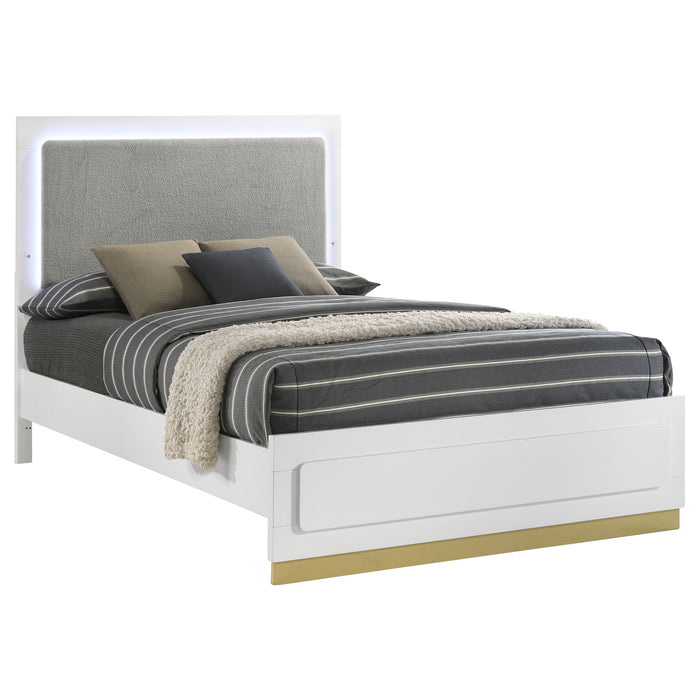 Caraway California King, E.King, & Queen Bed Black & White - Tony’s Furniture Store & Linen (GA) - Multi Location