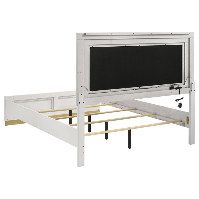 Caraway California King, E.King, & Queen Bed Black & White - Tony’s Furniture Store & Linen (GA) - Multi Location