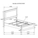 Caraway California King, E.King, & Queen Bed Black & White - Tony’s Furniture Store & Linen (GA) - Multi Location