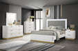 Caraway California King, E.King, & Queen Bed Black & White - Tony’s Furniture Store & Linen (GA) - Multi Location