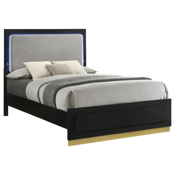 Caraway California King, E.King, & Queen Bed Black & White - Tony’s Furniture Store & Linen (GA) - Multi Location