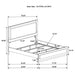 Caraway California King, E.King, & Queen Bed Black & White - Tony’s Furniture Store & Linen (GA) - Multi Location