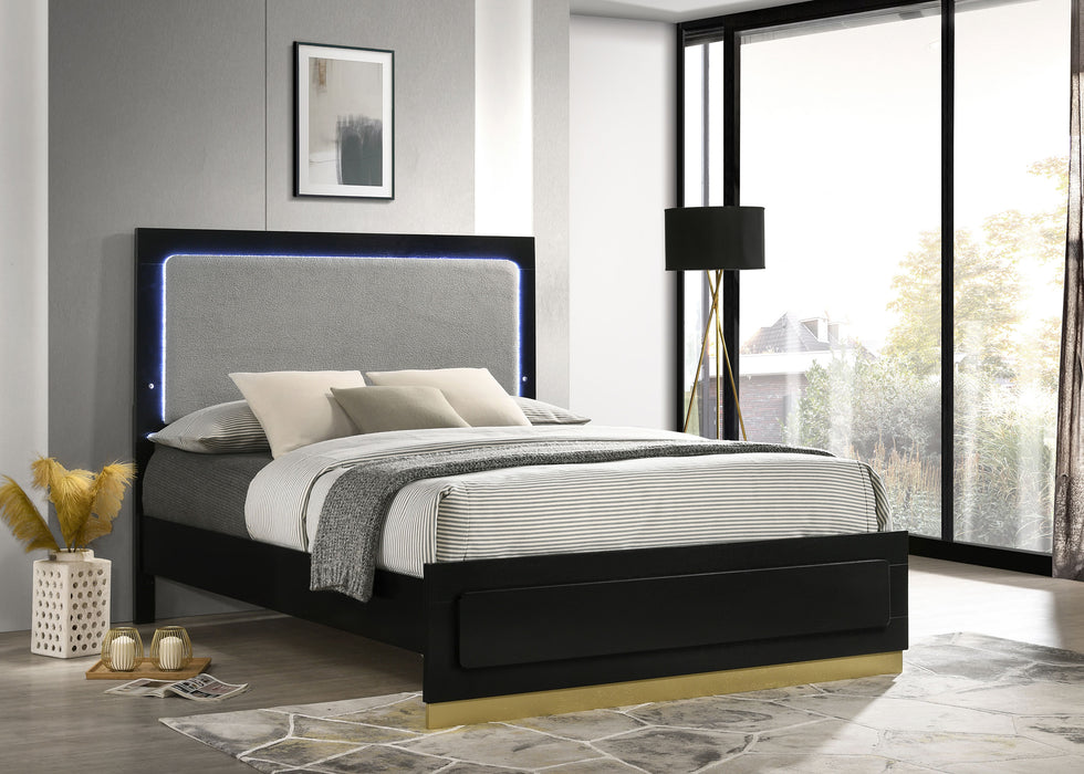Caraway California King, E.King, & Queen Bed Black & White - Tony’s Furniture Store & Linen (GA) - Multi Location