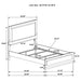 Caraway California King, E.King, & Queen Bed Black & White - Tony’s Furniture Store & Linen (GA) - Multi Location