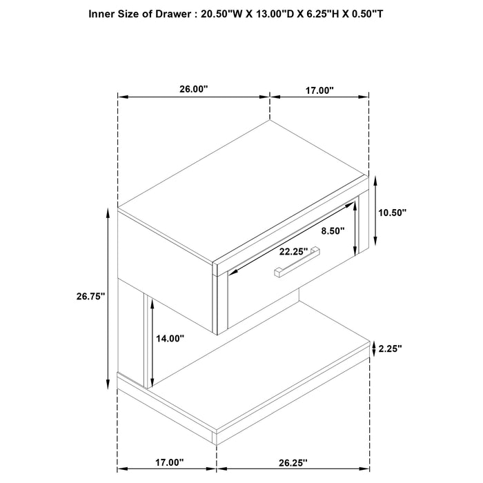 Kenora Nightstand - Tony’s Furniture Store & Linen (GA) - Multi Location