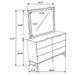 Sonora Dresser With Mirror - Tony’s Furniture Store & Linen (GA) - Multi Location