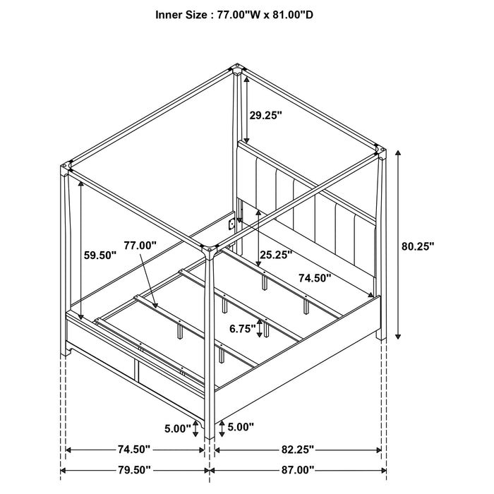 Gran Park Canopy Panel Bed