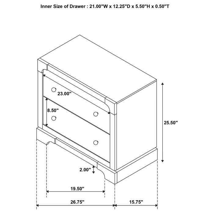 Gran Park Nightstand - Tony’s Furniture Store & Linen (GA) - Multi Location