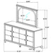 Olivia Dresser With Mirror - Tony’s Furniture Store & Linen (GA) - Multi Location
