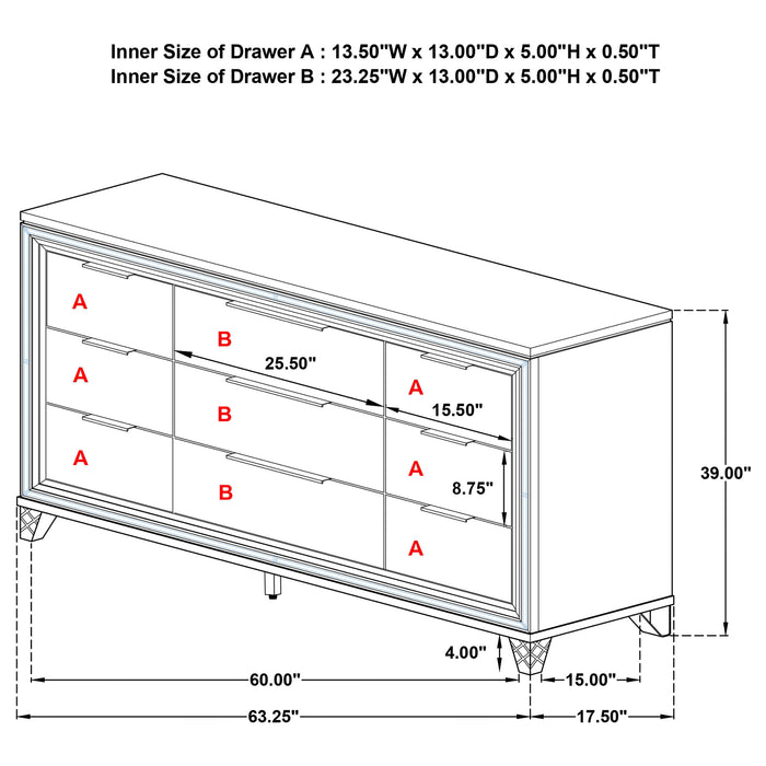Marmore Dresser - Tony’s Furniture Store & Linen (GA) - Multi Location