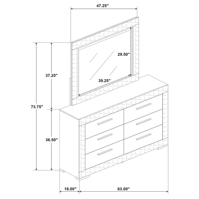 Ives Dresser With Mirror - Tony’s Furniture Store & Linen (GA) - Multi Location