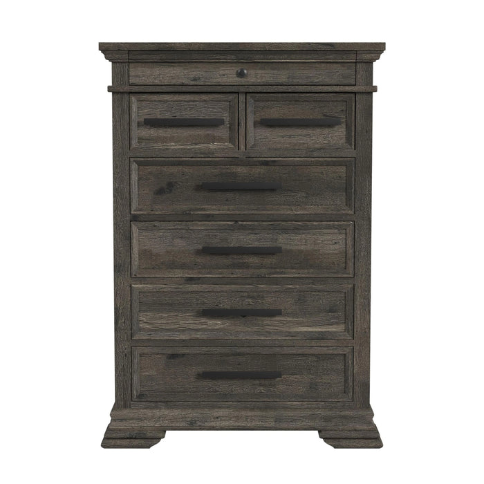 Park Ridge 6-Drawer Chest in Charcoal