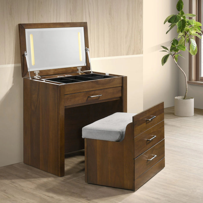 Malibu Dressing Table in Walnut - Tony’s Furniture Store & Linen (GA) - Multi Location