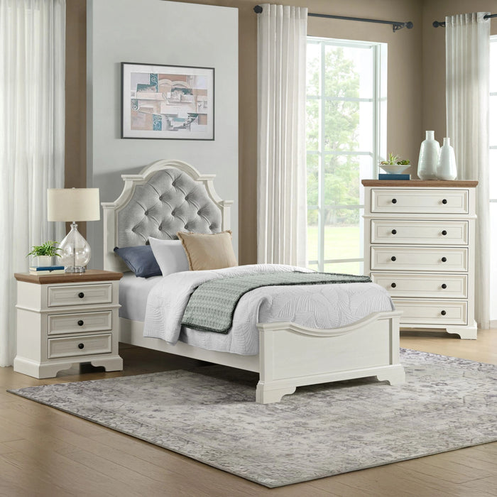 Eastwood Youth UPH Bedroom Set in Off-White - Tony’s Furniture Store & Linen (GA) - Multi Location
