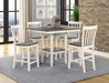 BRODY 5-PK COUNT HT TABLE SET WH/GY - Tony’s Furniture Store & Linen (GA) - Multi Location