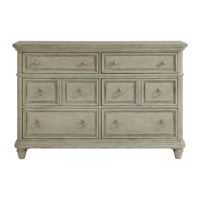 Whit-Ash 6-Drawer Dresser in Light Grey - Tony’s Furniture Store & Linen (GA) - Multi Location