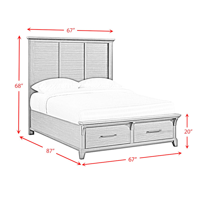 Montrose Storage Bed in Espresso & Brown - Tony’s Furniture Store & Linen (GA) - Multi Location