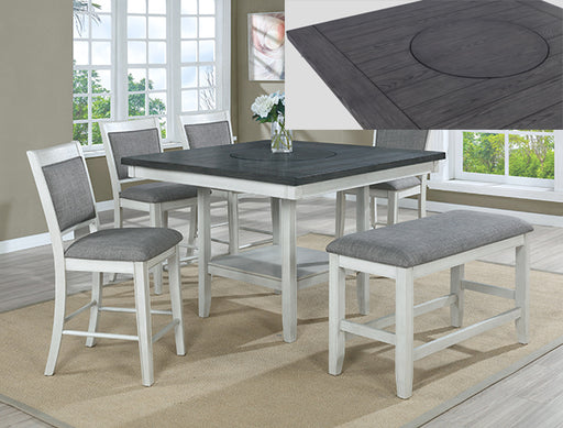 FULTON COUNTER HT. TABLE CHALK GREY - Tony’s Furniture Store & Linen (GA) - Multi Location