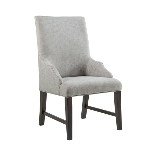 Montrose Dining Host Chair with Light Grey Fabric in Espresso (2 Per Carton) - Tony’s Furniture Store & Linen (GA) - Multi Location