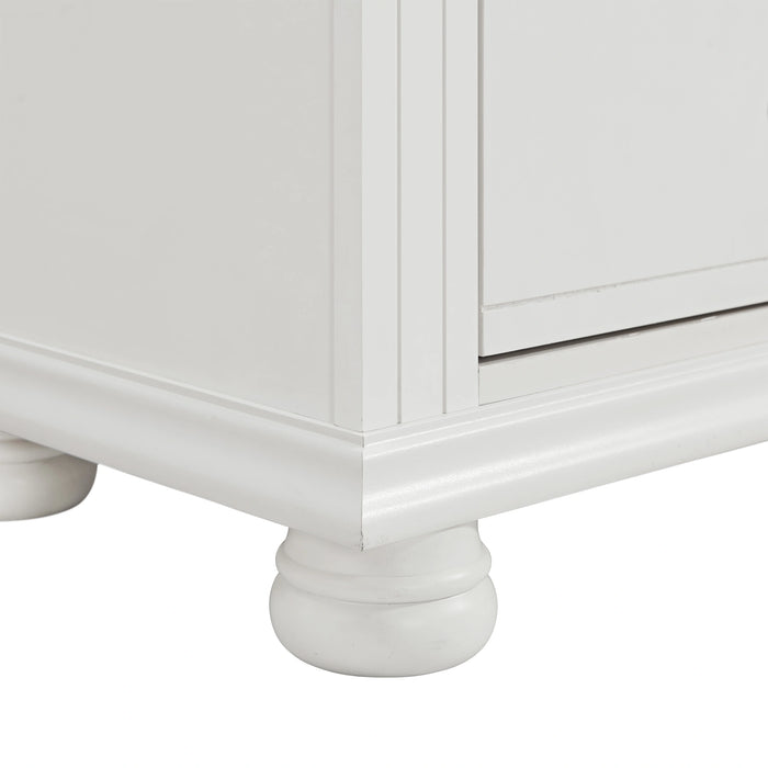 Kona Bedroom Set with 2 Nightstands in White - Tony’s Furniture Store & Linen (GA) - Multi Location