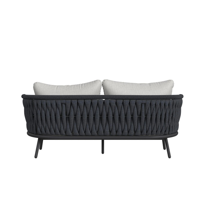Bali Loveseat with Olefin Grey in Dark Grey - Tony’s Furniture Store & Linen (GA) - Multi Location