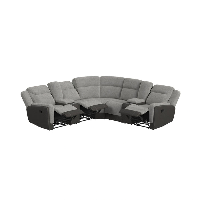 Hornet 3PC Sectional Set with Console and 2 Recliners - Tony’s Furniture Store & Linen (GA) - Multi Location