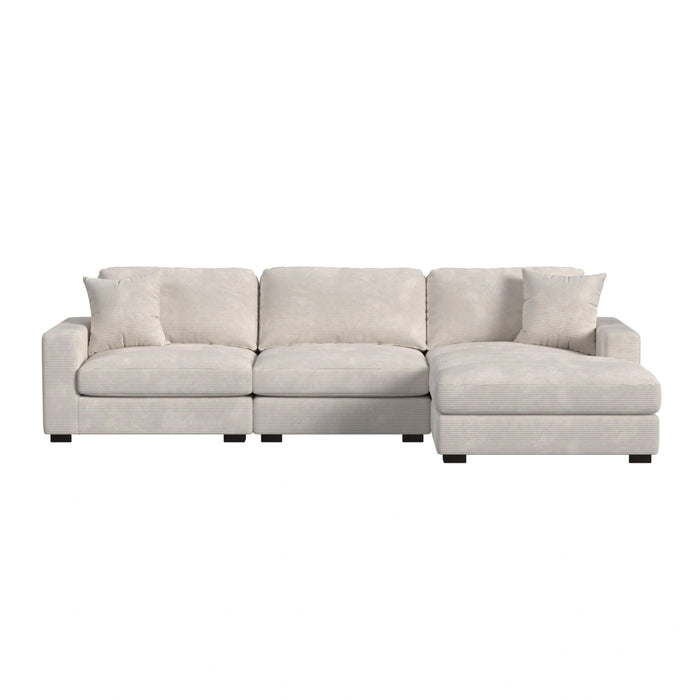 Arizona Modular Sectional Set with RHF Chaise in Steno Beige - Tony’s Furniture Store & Linen (GA) - Multi Location