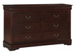 Crown Mark Furniture Louis Philip Dresser in Dark Cherry image