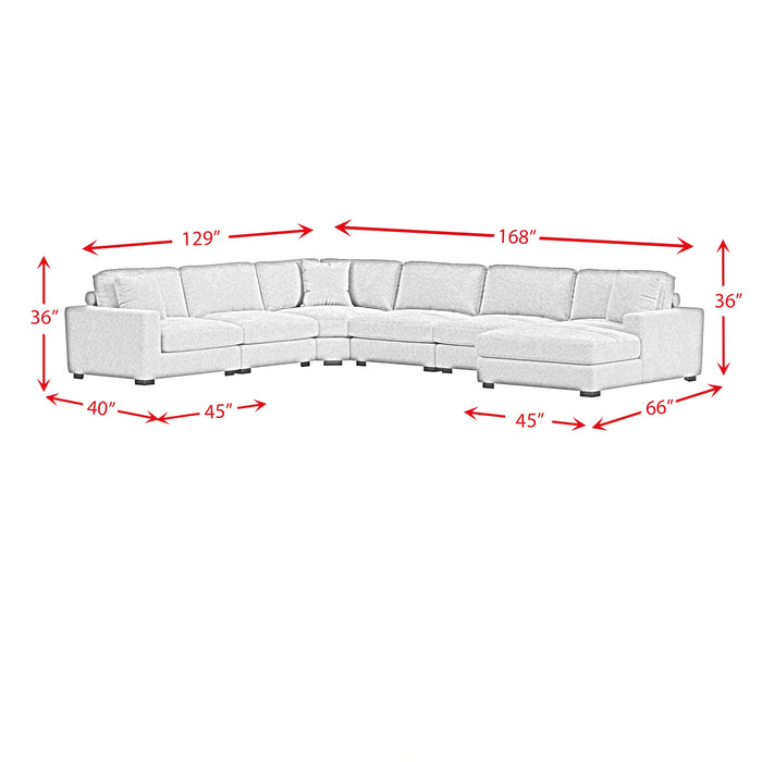 Arizona Modular Sectional Set with RHF Chaise in Steno Beige - Tony’s Furniture Store & Linen (GA) - Multi Location