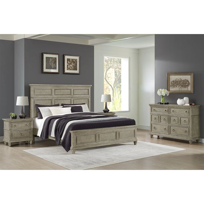 Whit-Ash Bedroom Set with 2 Nightstands in Light Grey - Tony’s Furniture Store & Linen (GA) - Multi Location