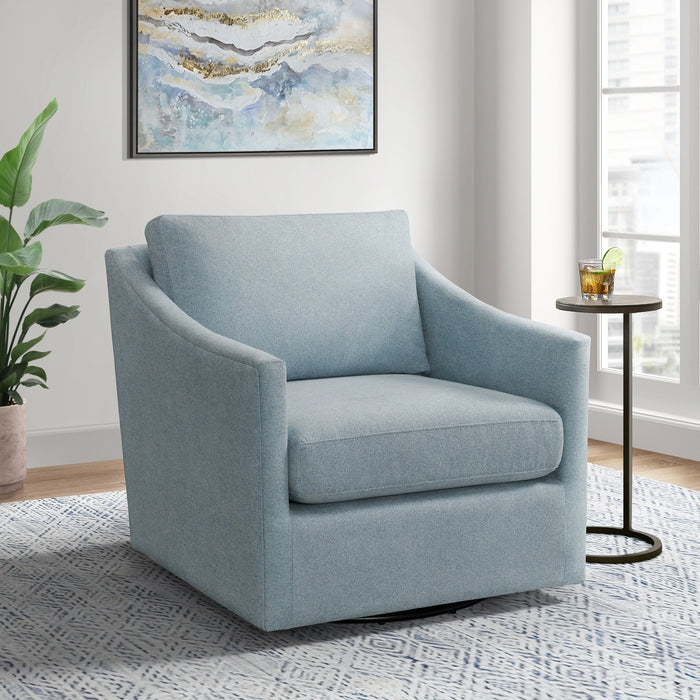 Acacia Swivel Chair in Freya Light Blue - Tony’s Furniture Store & Linen (GA) - Multi Location