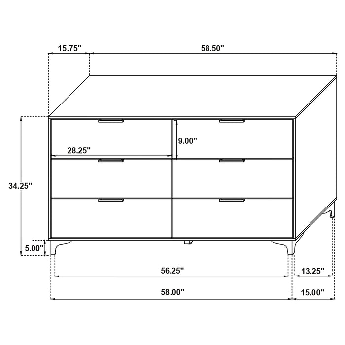 Kendall 5 Pc Bedroom Set - Tony’s Furniture Store & Linen (GA) - Multi Location
