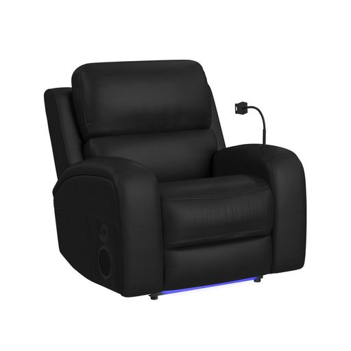 Euphora P3 Power Glider Recliner W/Heat & Massage, Music, Ipad holder W/wireless charger and USBC in Aline Black - Tony’s Furniture Store & Linen (GA) - Multi Location